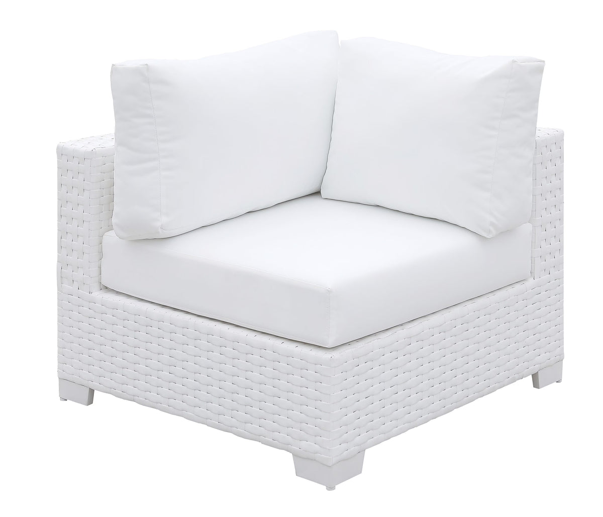 White Outdoor Corner Chair U602953