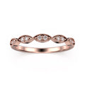 18K Rose Gold Over Silver Diamond Ring P98823