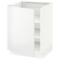 White Base Cabinet with Shelves Q127498