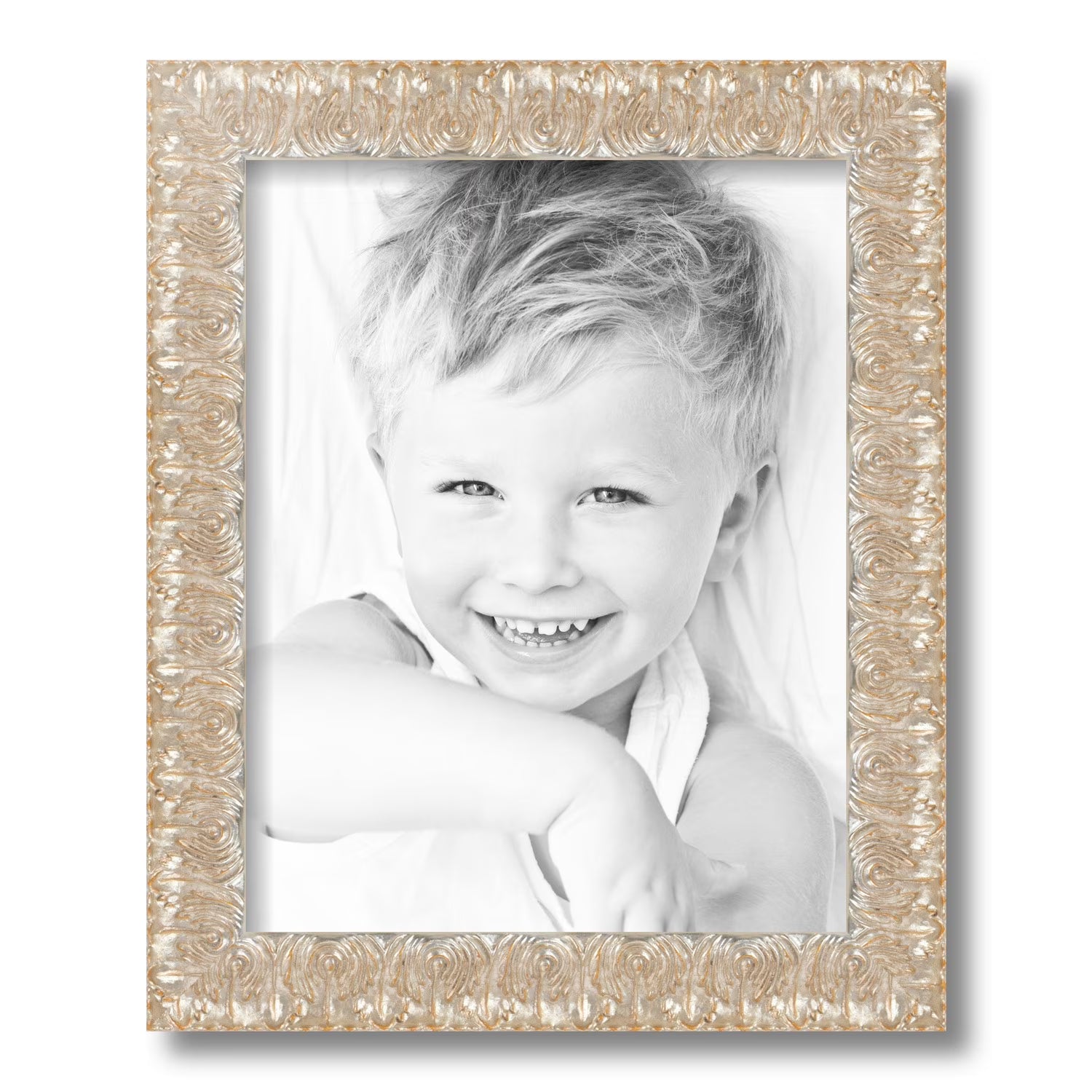 11x14 Inch Silver and Black Picture Frame with Regular Glass Y81463