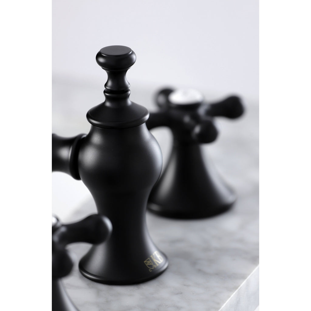 Matte Black Vintage Widespread Bathroom Faucet R266920