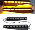 48 LED 12V 48W Strobe Light Bar with Suction Cups (Green/White) I646