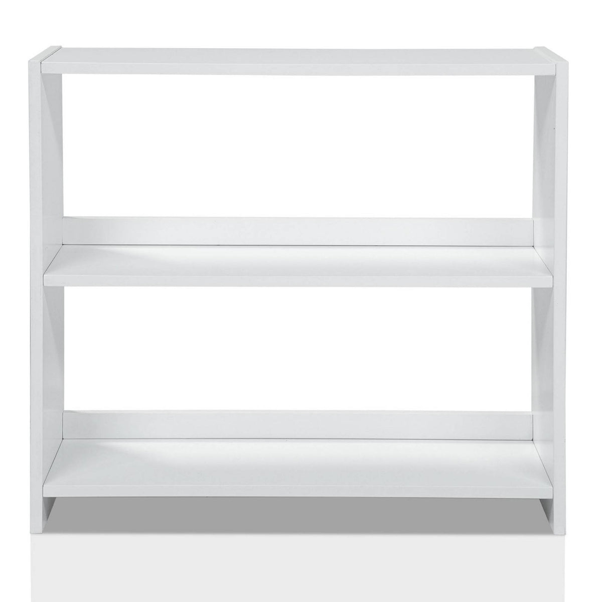 Solid Wood Bookshelf White J4054