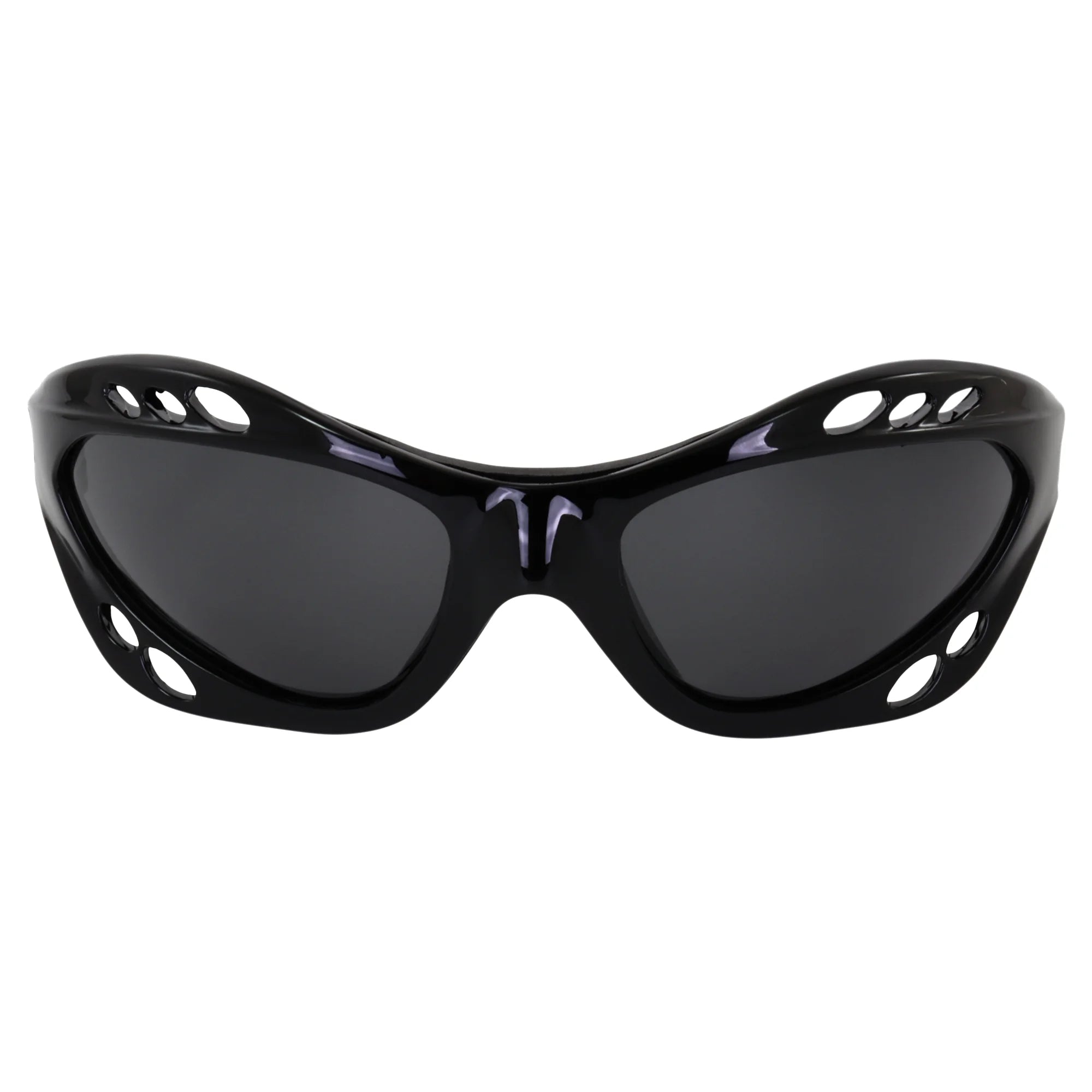 3 Pairs Padded Polarized Sunglasses with Strap, Silver & Black Frames with Smoke Lens & Black Frame with Purple Mirror Lens E51867