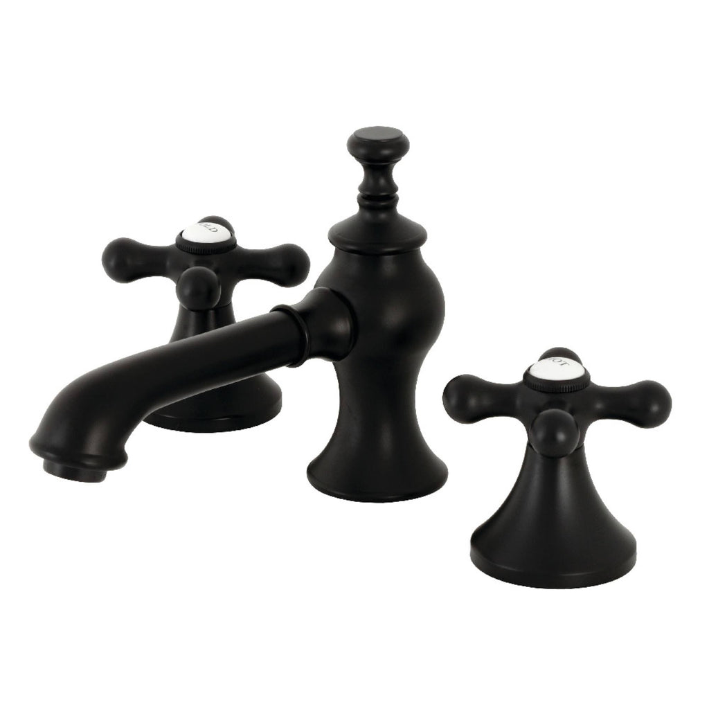 Matte Black Vintage Widespread Bathroom Faucet R266920