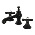 Matte Black Vintage Widespread Bathroom Faucet R266920