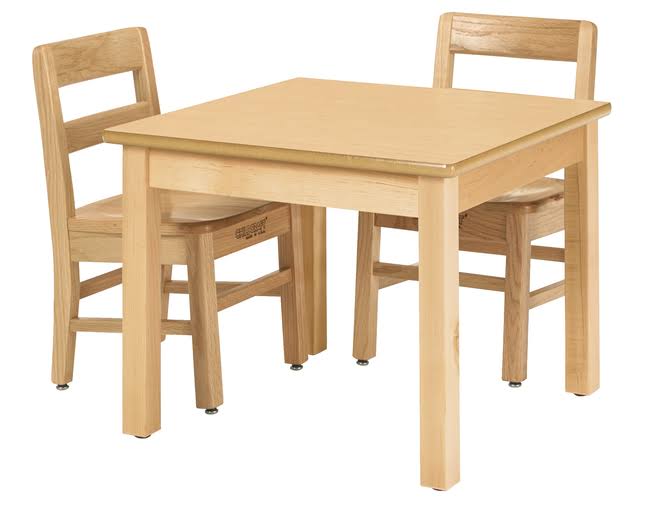Square Laminate Top Wood Table I438794