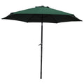 Forest Green Outdoor Aluminum Umbrella M800451