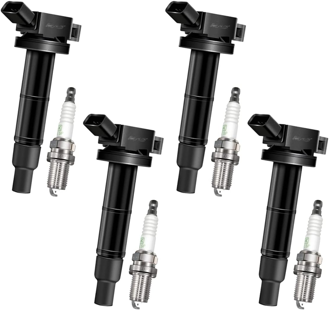 Ignition Coil and Platinum Spark Plug Set of Four I736658
