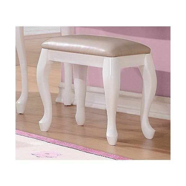 White Vanity Stool V474257