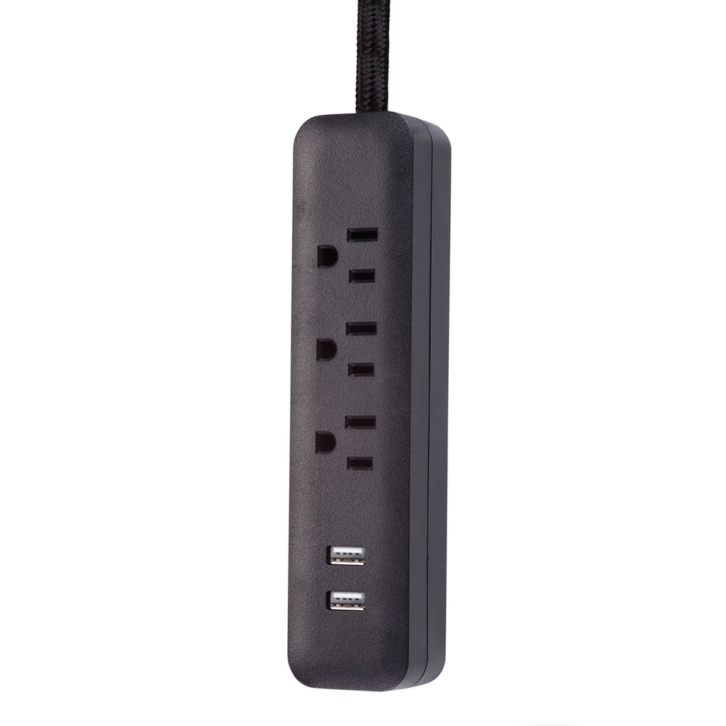 6-ft 3-Outlet USB Surge Protector Power Strip X18314