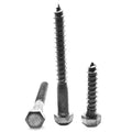 3/8x22-7 x 5x22 Hex Lag Screw Low Carbon Steel Plain Finish N260219