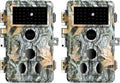 2-Pack 24MP 1296P Night Vision Motion Activated Waterproof Deer Cameras S46598