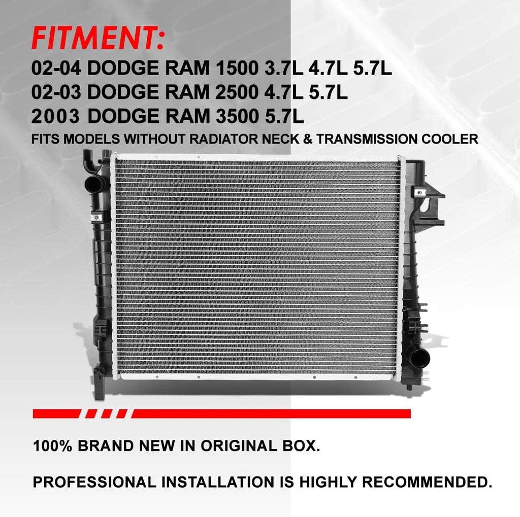1-Row Aluminum Cooling Radiator F25848