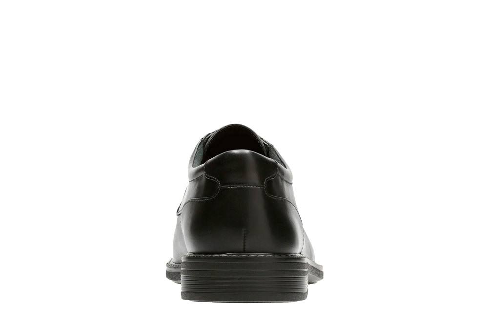 Black Leather Cap Toe Shoes Size 12 Wide I371758
