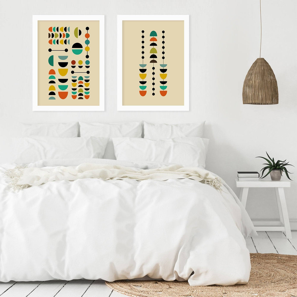 White Framed Print Set F741