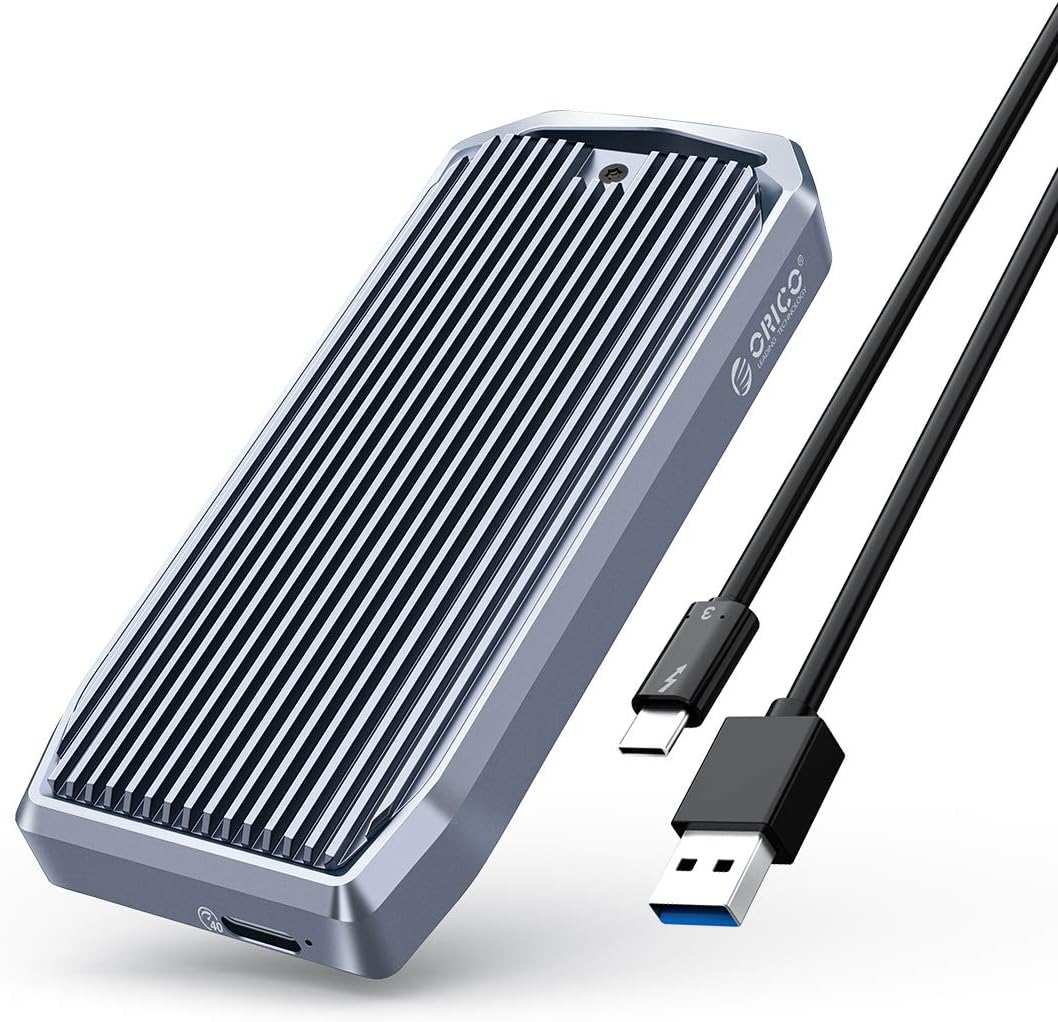 M.2 NVMe SSD Enclosure, USB4.0 40Gbps Aluminum External SSD Case H7460