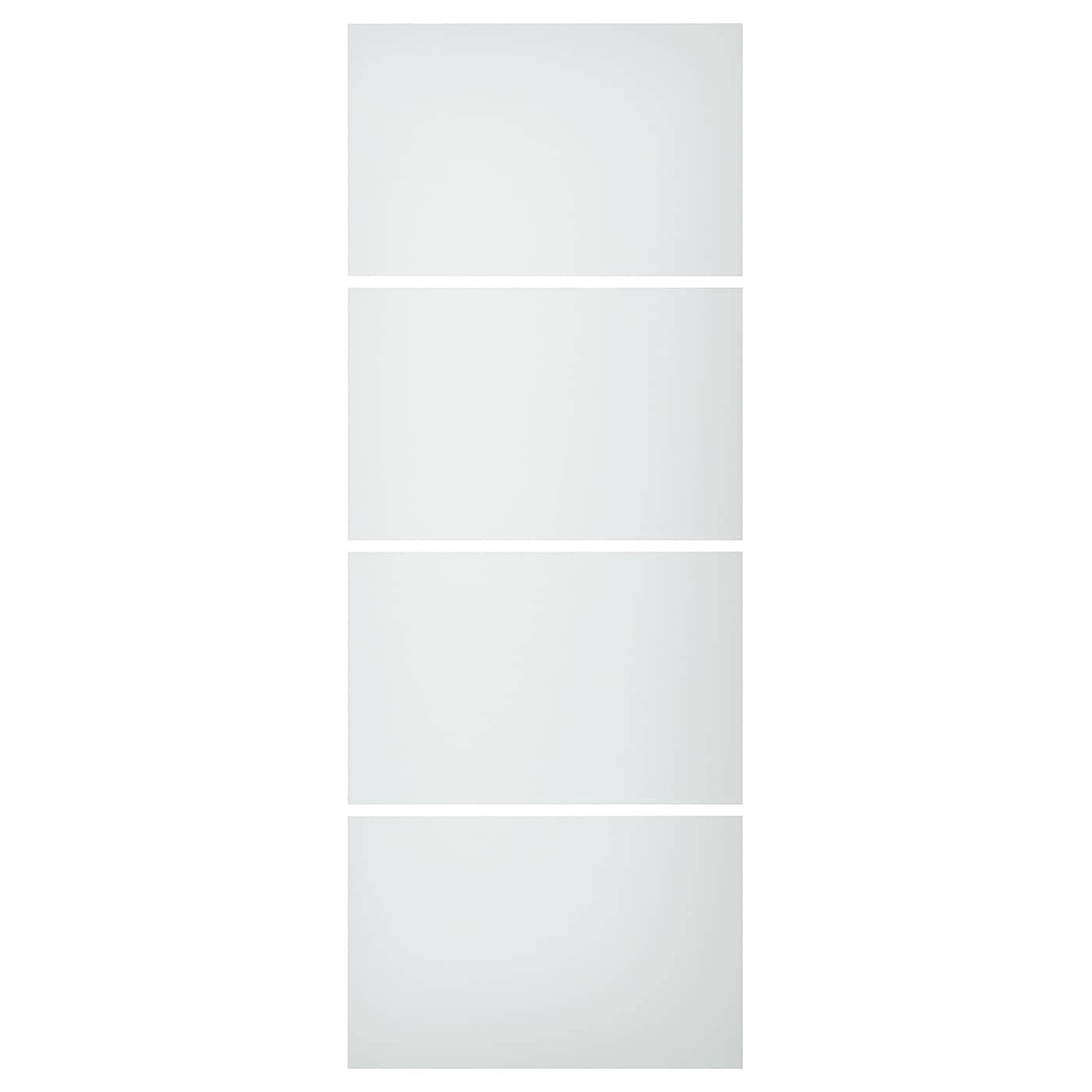White Paper Effect 4 Panels for Sliding Door Frame M869