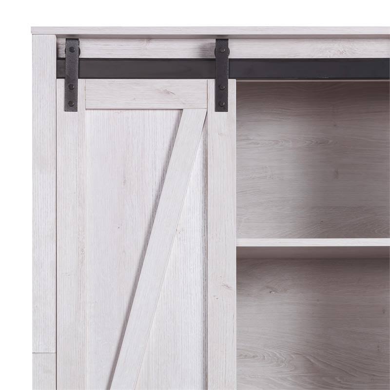 White Oak Wood Sliding Door Pantry E918