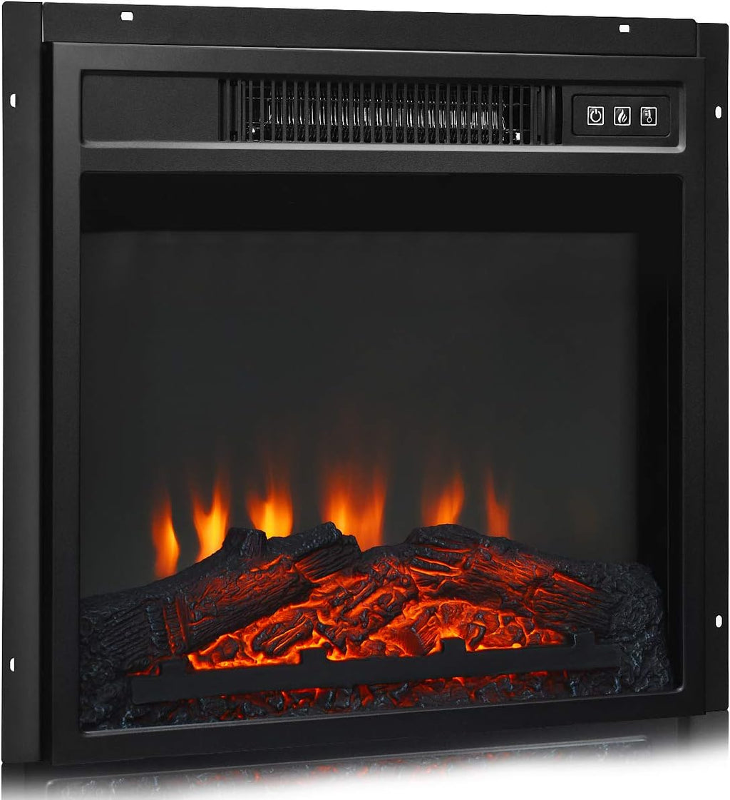 Fireplace Stand Media Storage Cabinet Console with Electric Fireplace with Remote Control N727769