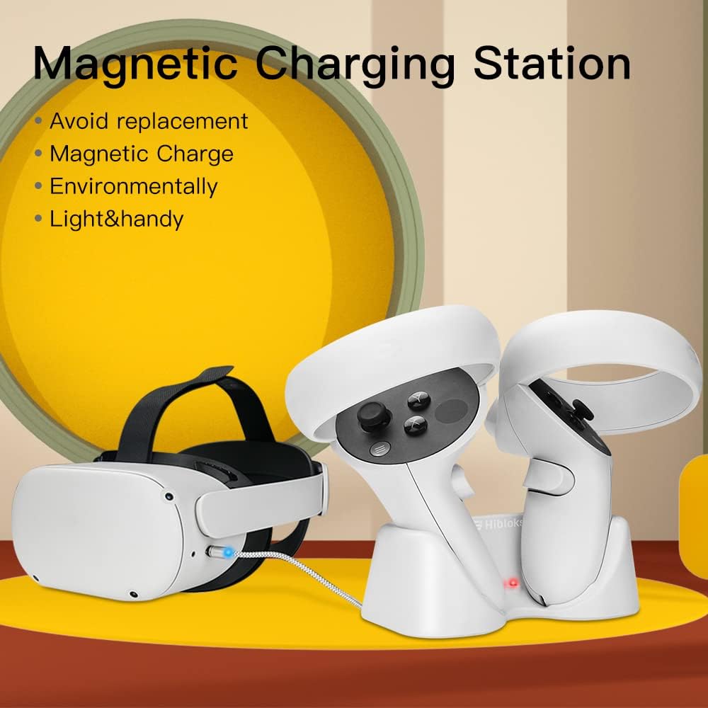 Magnetic Charging Station Set for Oculus Quest 2 Controllers, Pack of 2 I96711