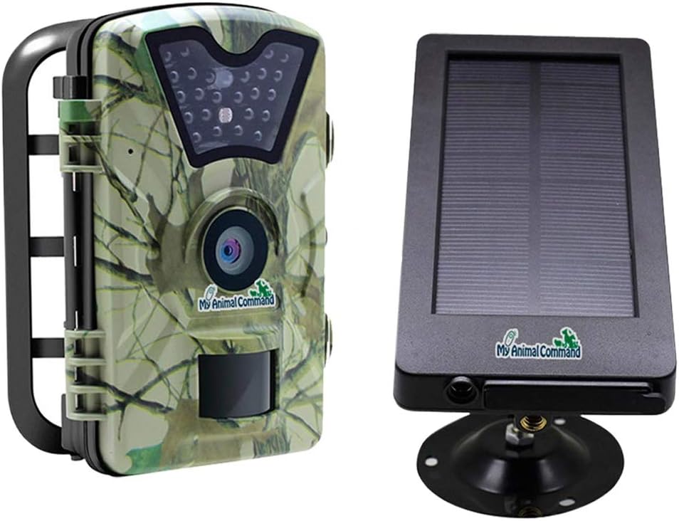 12MP Solar Trail Camera with Night Vision Motion Activated IP66 Waterproof 1080p V9940