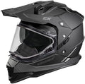 Matte Black Dual Sport Snowmobile Helmet, Size Medium U707