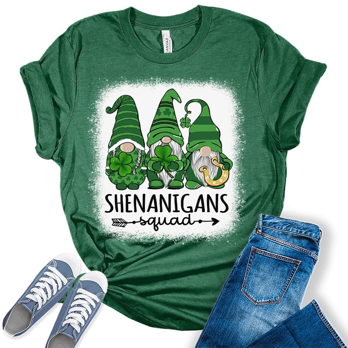 Funny St Patrick's Day Gnomes Shirt U294