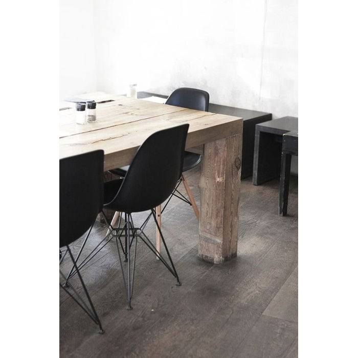 Set of 4 Black Plastic Dining Room Chairs O23029