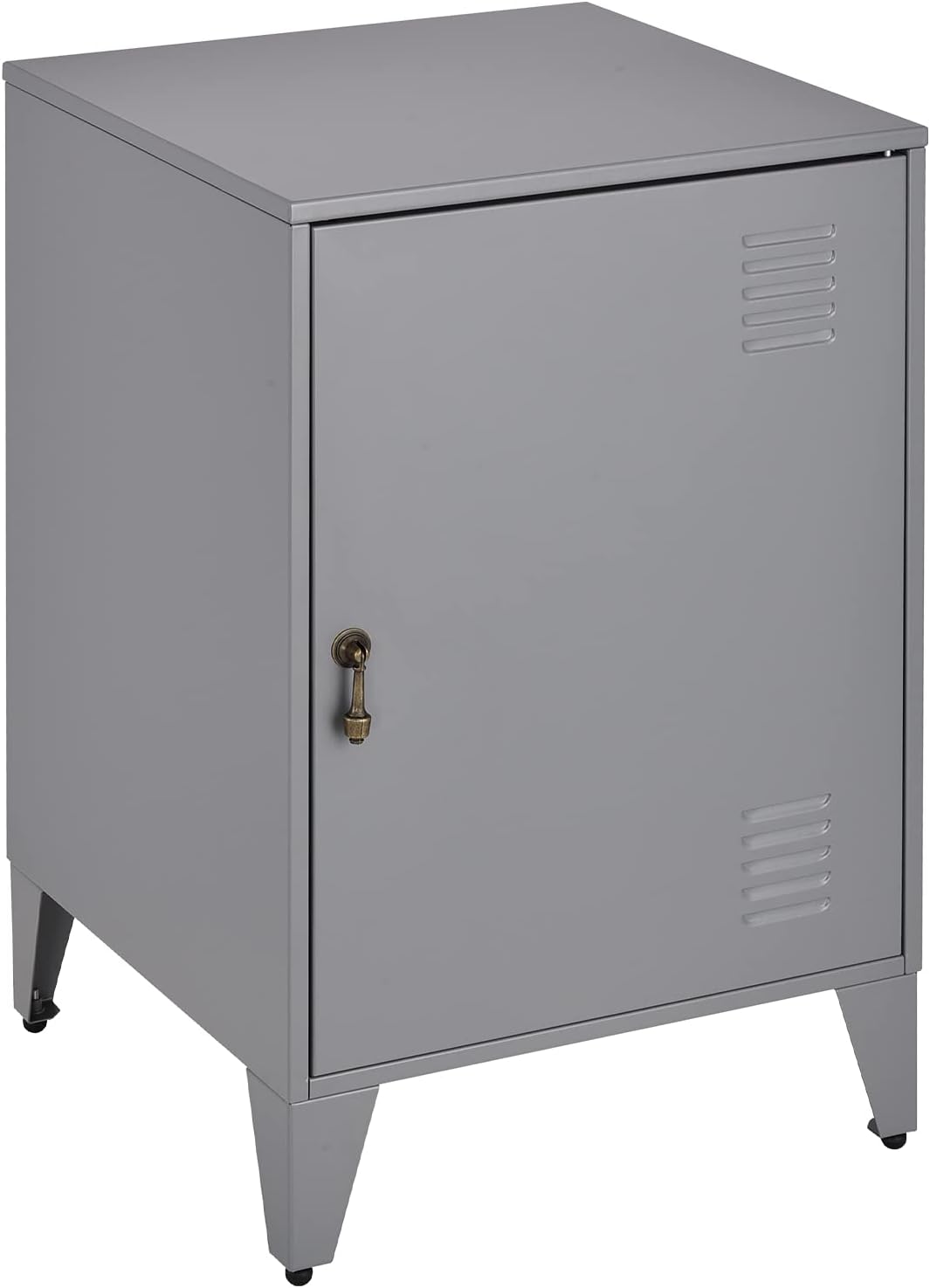 Black Metal Night Stands Set of 2 with 1 Door S6421