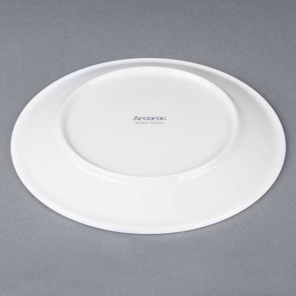 White Coupe Bone China Plate - 24/Case J897