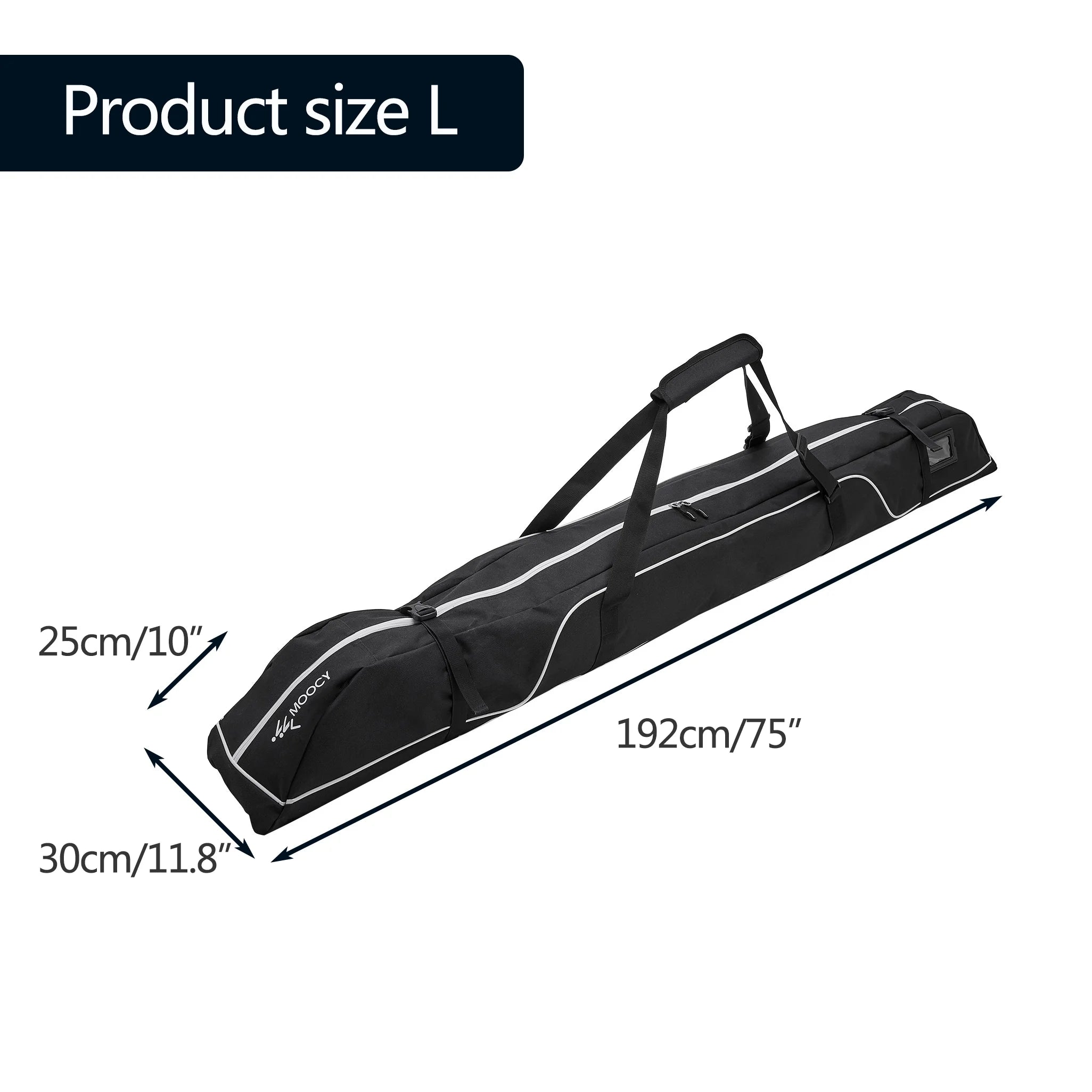 Travel Snowboard Bag Waterproof Ski Bag for 192cm Snowboards S4916