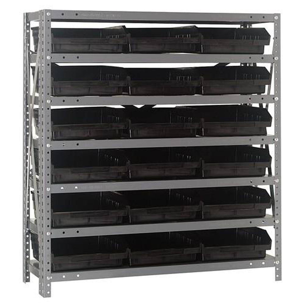 Black 18 Bin Shelving System S30243