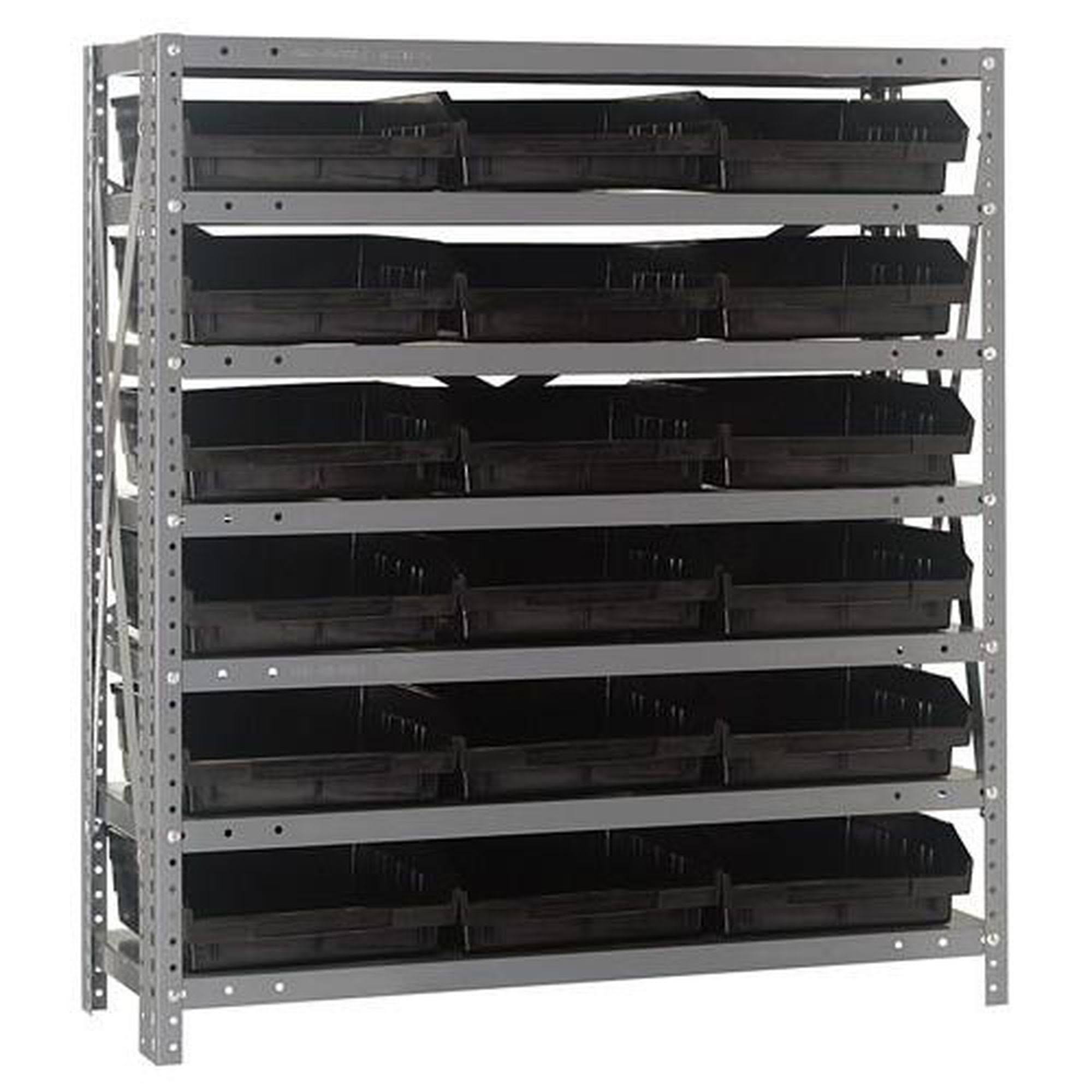 Black 18 Bin Shelving System S30243