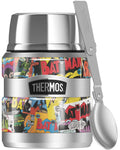 Stainless Steel Food Jar with Folding Spoon, 16oz G919445