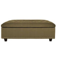 Beige Tufted Cocktail Ottoman F612