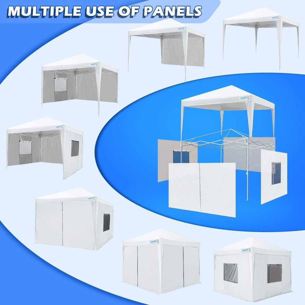 8x8 Pop up Canopy Tent with Sidewalls Waterproof Enclosed Gazebo Shelter D337012