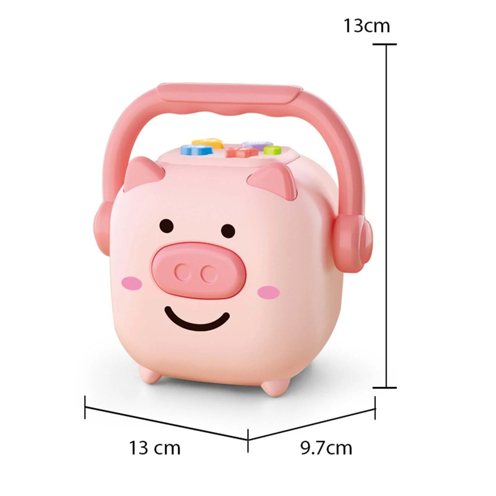 Piggy Bank Money Box Sculpture Change Container Money Saving Jar L339