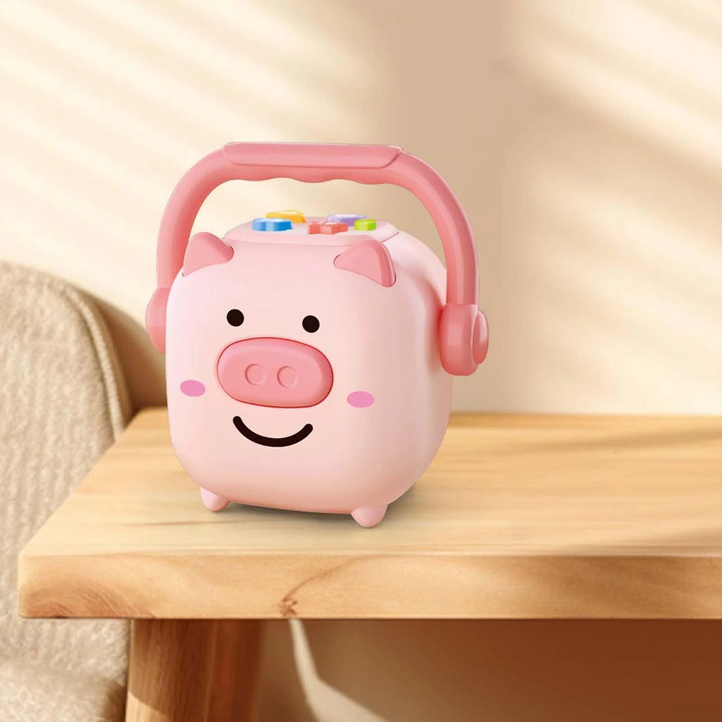 Piggy Bank Money Box Sculpture Change Container Money Saving Jar L339