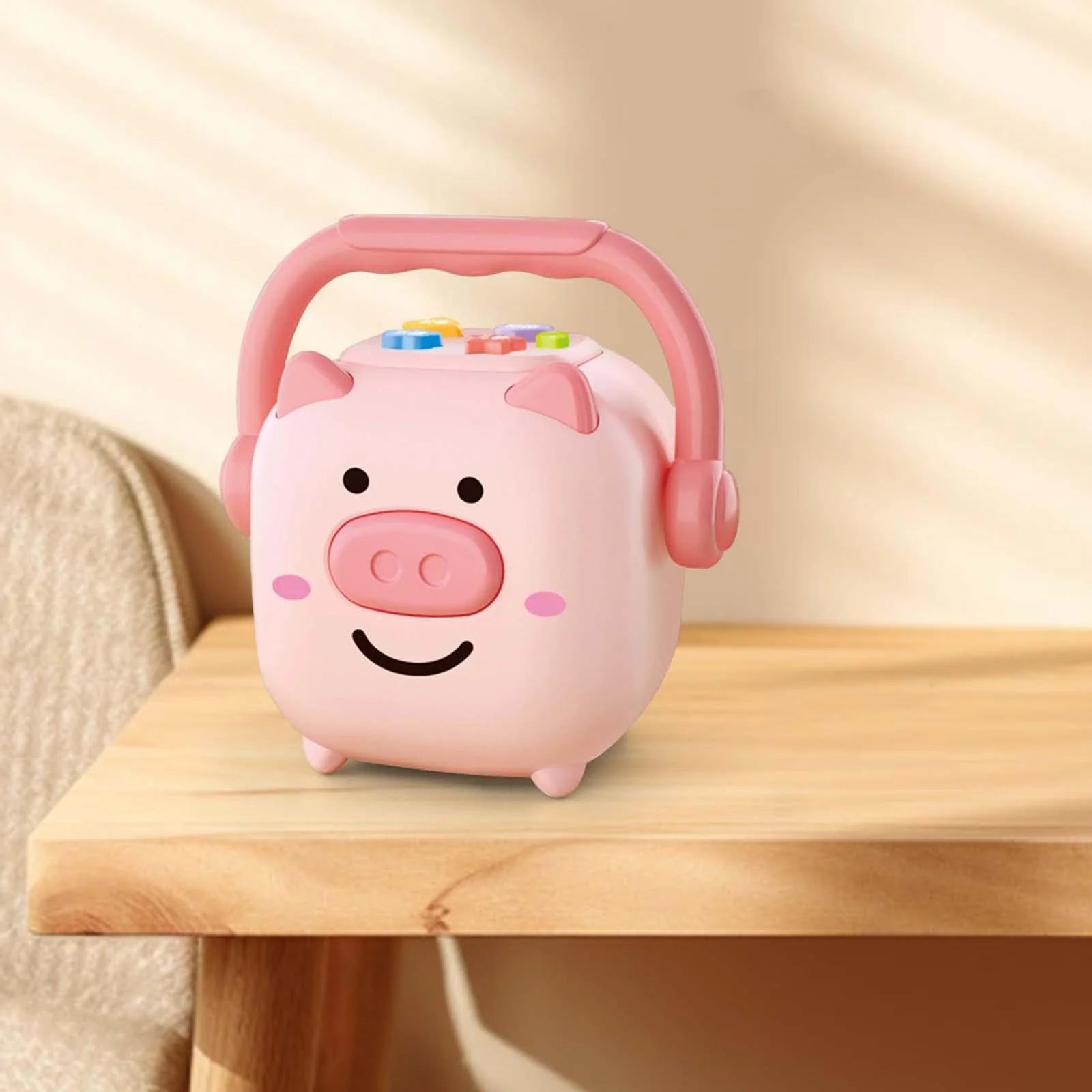 Piggy Bank Money Box Sculpture Change Container Money Saving Jar L339