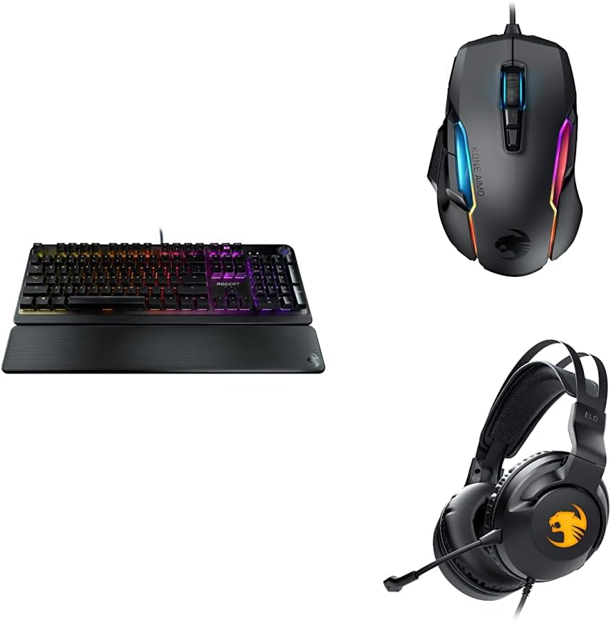 Black Wired Mechanical Gaming Keyboard with Detachable Palm Rest A12335
