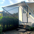 RV Awning Side Sun Shade Black Mesh Screen 9' X 7' U7458