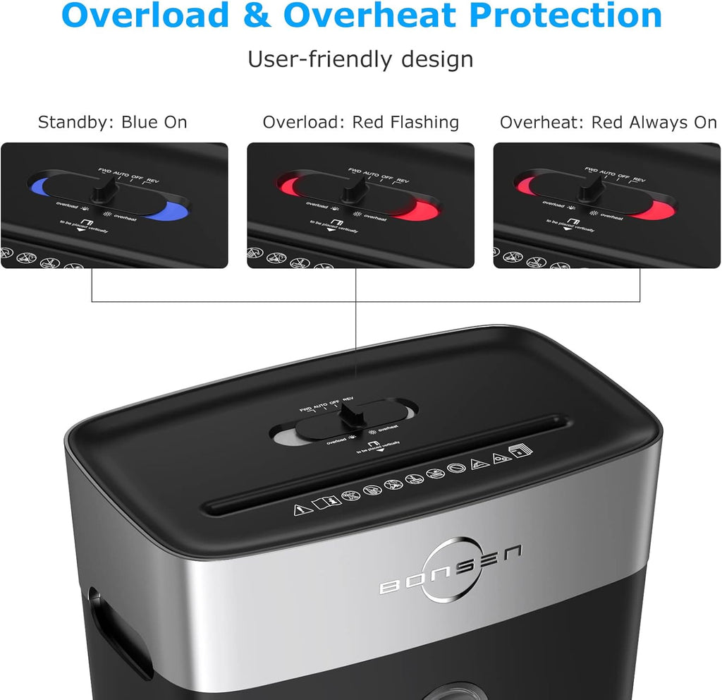 8-Sheet Crosscut Paper Shredder with 4 Gallons Wastebasket, Pack of 2 I69065
