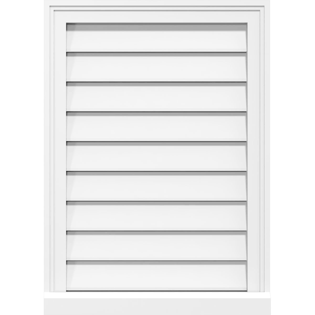 PVC Gable Vent with Brickmould M67289