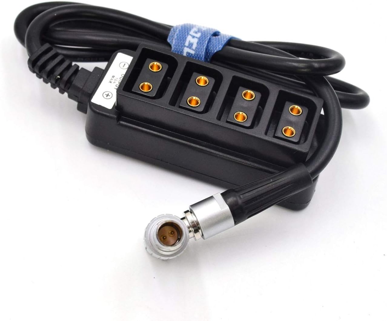 2-Pin Plug to 4-Port D-Tap Hub Adapter Splitter Cable, Pack of 2 L5530