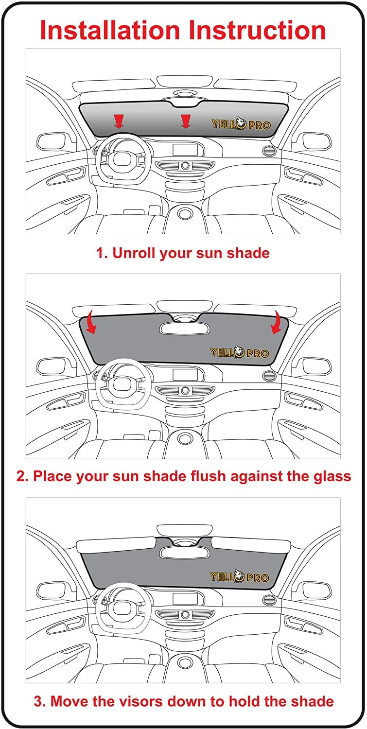 Front Windshield Sunshade for Honda Fit Hatchback J91814