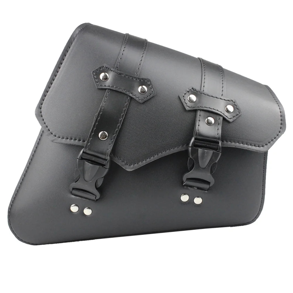 Motorcycle Side Saddle Bags PU Leather Luggage Storage Tool Pouch M313939