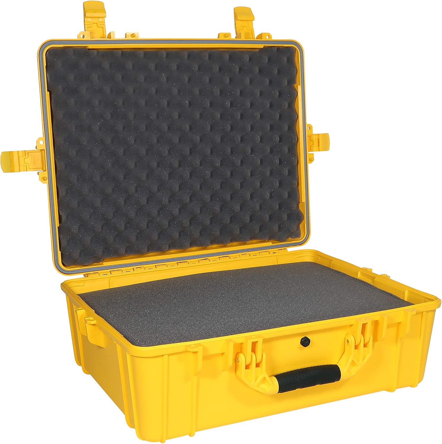 Black Waterproof Hardshell Dry Box Cargo Trunk Storage with Foam X7339
