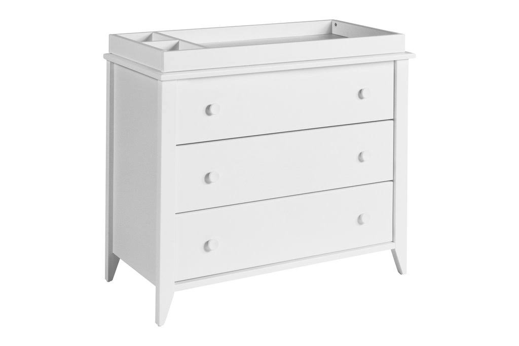 3-Drawer Changer Dresser with Removable Changing Tray Washed Natural White J939388