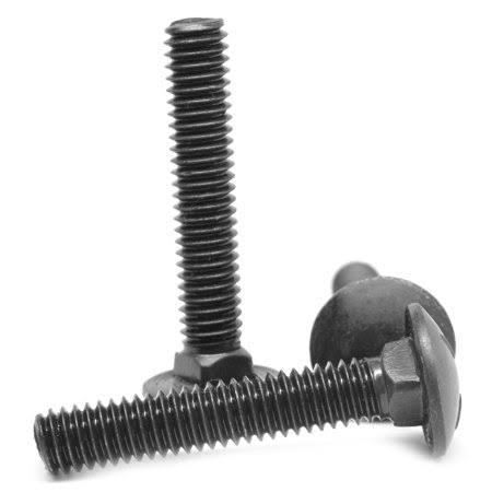 5/8 inch-11 x 3 1/2 inch Coarse Thread Grade 5 Carriage Bolt Medium Carbon Steel Black Oxide Pk 50 L5553